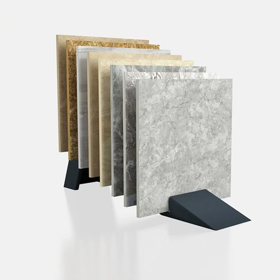 Marble and stone slab sample display stand for showroom