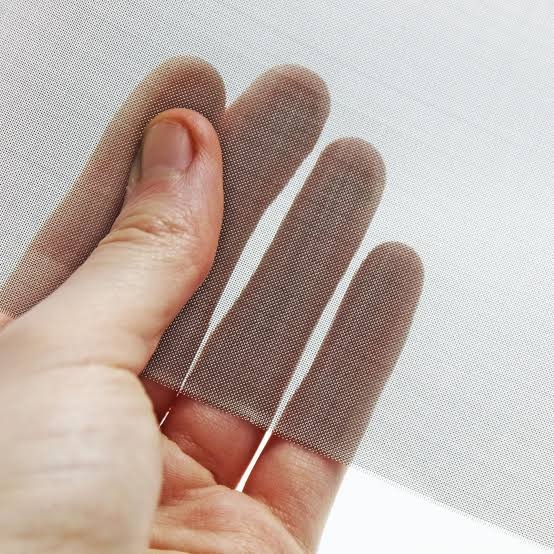 Fine weave with visible hand through mesh